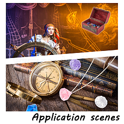 30шт прозрачная акриловая игрушка для дайвинга в виде драгоценного камня TACR-OC0001-09