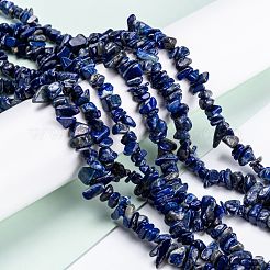 Нитки бусины из натурального ляписа-лазури G-G011-05A
