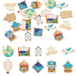 Pendentifs d'émail en alliage&nbsp;FIND-TA0009-93