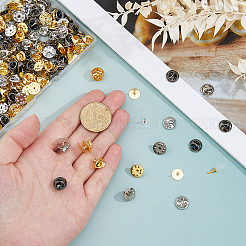 90 шт. 3 цвета латуни задняя часть значка для лацкана пустые булавки&nbsp;KK-FH0008-20