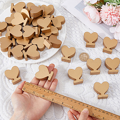 4 juego de clips de madera para tarjetas de identificación&nbsp;AJEW-FH0009-24B