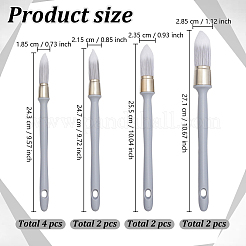 10 Stück 4 verschiedene Polyester-Pinsel&nbsp;AJEW-GO0005-35