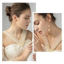 12 шт. 2-цветное ионное покрытие (IP) 201 подвески из нержавеющей стали&nbsp;STAS-UN0029-76