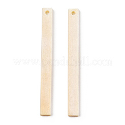 Bois naturel gros pendentifs&nbsp;WOOD-WH0038-17