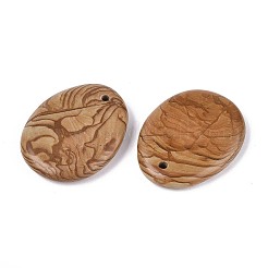 Bois naturel pendentifs en dentelle de pierre&nbsp;G-N349-07C
