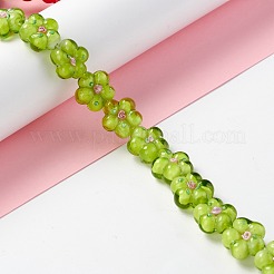 Бусы лэмпворк ручной работы LAMP-D015-08E