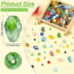 18 нити 18 стилей стеклянных бусин нити&nbsp;GLAA-YW0005-53B