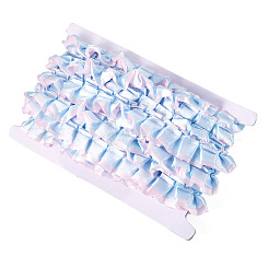 10ヤードポリエステルレースリボン  洋服アクセサリー用  ライラック  1インチ（25mm）&nbsp;OCOR-TA0004-26B