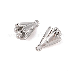 Латунные подвески с прозрачными стеклянными стразами KK-N254-66P