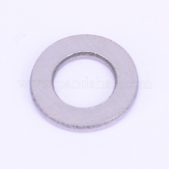 ステンレス製平ワッシャー  リング  ステンレス鋼色  11.5x1.3mm  内径：6~6.5mm&nbsp;AJEW-WH0018-80P-08