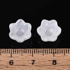 Прозрачные брызги окрашенные стеклянные колпачки&nbsp;A-GLAA-Q089-002A-003