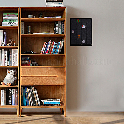 Прозрачная коробка для памятных монет из акрила и фетра ODIS-WH0061-37B-02