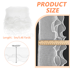 5м двухслойная плиссированная лента из органзы OCOR-PH0002-96B