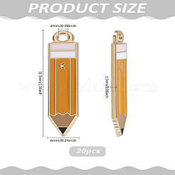 Подвески из эмали из цинкового сплава&nbsp;ENAM-LP0001-38