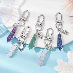 Кулон с драгоценными камнями в проволочной оплетке&nbsp;HJEW-JM01391