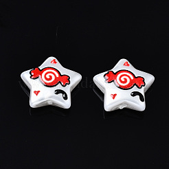 3d печатные бусины из абс-пластика с имитацией жемчуга KY-S168-010B