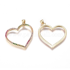 Латунные микро проложить кубического циркония подвески ZIRC-G168-10G