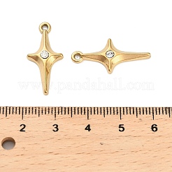 Подвеска из нержавеющей стали 304 со стразами STAS-U047-23G