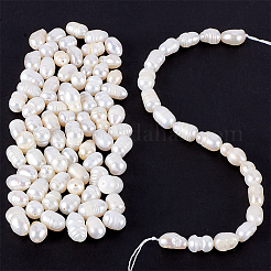 Нити из натурального культивированного пресноводного жемчуга PEAR-NB0001-46