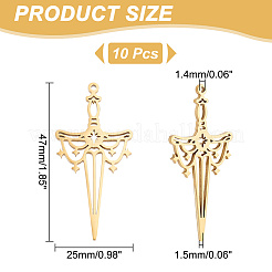 10 шт. подвеска из нержавеющей стали 201 STAS-UN0049-45