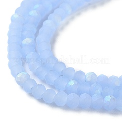 Chapelets de perles en verre imitation jade&nbsp;X1-EGLA-A034-J2mm-MB03