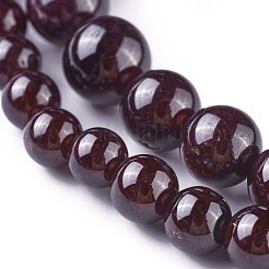 Collane di perline naturale granato&nbsp;NJEW-G327-01