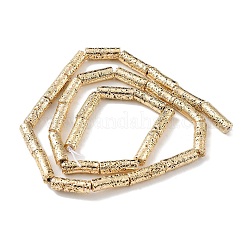 Fili di perle di roccia lavica naturale elettrodeposta&nbsp;G-H303-A08-LG