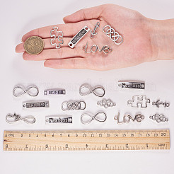 Tibetischer Stil Legierung Verbinder/Normale Links&nbsp;TIBE-SC0002-07