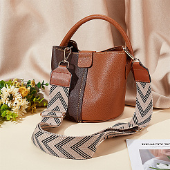 Регулируемые лямки сумки из полиэстера с узором «стрелка» PURS-WH0005-90G