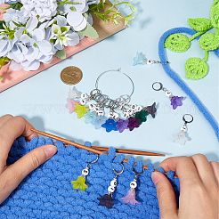 Акриловый кулон в виде цветка HJEW-SC00067