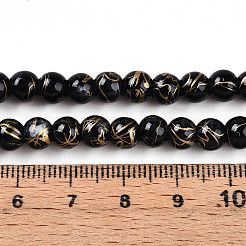 Выпечка окрашенные стеклянные бусины&nbsp;X1-DGLA-N003-6mm-B10