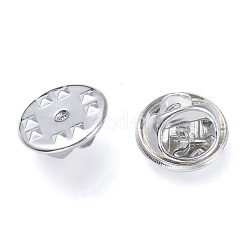 Messing Abzeichen Revers Pin zurück Schmetterling Kupplungen&nbsp;KK-I659-07P