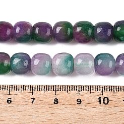 Chapelets de perles en jade blanc naturel teinté&nbsp;G-T138-D21