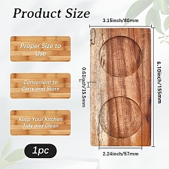 Деревянные резные коврики для чашек AJEW-WH20048-39C