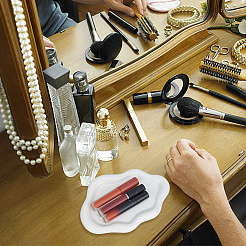 Настольный поднос для хранения из фарфора ручной работы в форме облака AJEW-WH0413-38B