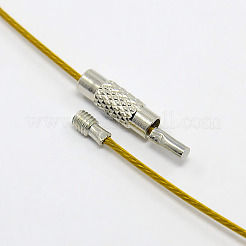 Collier avec cordon en fil d'acier inoxydable 201&nbsp;X-TWIR-SW001-6