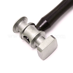 304ステンレスハンマー  木製ハンドルと紙箱付き  ココナッツブラウン  16.3x5.7x2.5cm&nbsp;TOOL-WH0019-99B