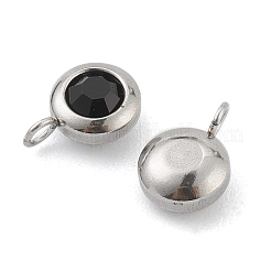 Подвески из нержавеющей стали 304 со стразами&nbsp;STAS-Z009-04-02P