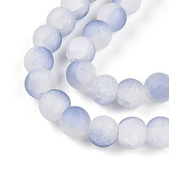 Стеклянные бусины кракле GLAA-N009-10mm-07