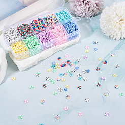 70гр 10-хцветные бусины из полимерной глины ручной работы CLAY-TA0001-76