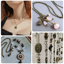 DIY-Sets zur Herstellung von Eisenketten und Halsketten&nbsp;DIY-SC0029-14A