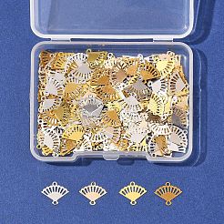 200 шт. 5-цветные латунные подвески-соединители с лазерной резкой&nbsp;KK-FS0001-71