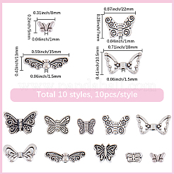 100шт 10 стиля бусины из сплава в тибетском стиле&nbsp;TIBEB-SC0001-54