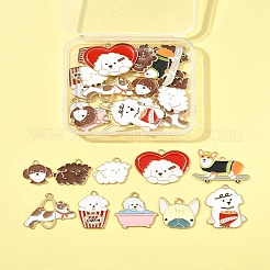 28шт 10 стиля подвески из сплава с эмалью&nbsp;ENAM-FS0003-09