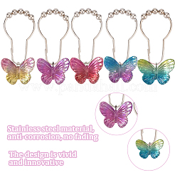 20 шт. 5 цвета железные кольца для занавески для душа для ванной комнаты&nbsp;HJEW-OC0001-22