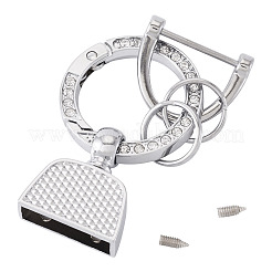 1 шт. брелки с пружинными кольцами из сплава со стразами своими руками&nbsp;FIND-TA0008-54C-P