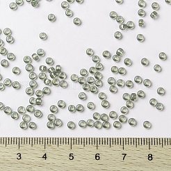 MIYUKIラウンドロカイユビーズ  日本製シードビーズ  （rr3740)派手な裏地付きストリーク  8/0  3mm  穴：1mm  約422~455個/10g&nbsp;X-SEED-G008-RR3740