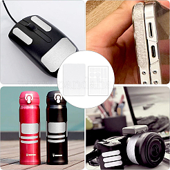 8 шт. 2 стиля резиновые противоскользящие шестиугольные наклейки на телефон для телефонов AJEW-SP0002-64A-01