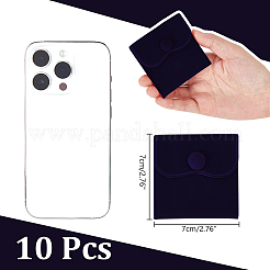 10шт бархатные мешочки для украшений AJEW-NB0005-66F