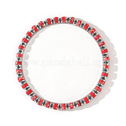Stretch-Armbänder aus natürlichem und gefärbtem Imperial-Jaspis für Männer&nbsp;GC1206-1